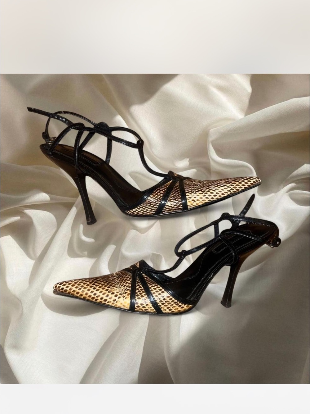 Cesare Paciotti pointed toe python heels - Picture 4 of 7